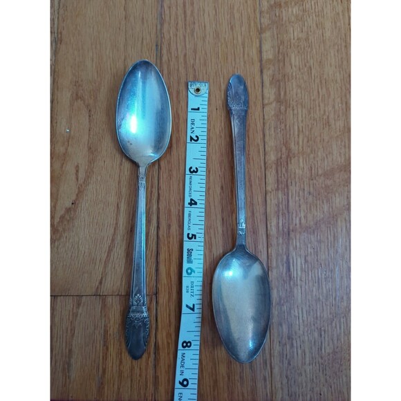 Vintage 1847‎ Rogers Bros IS Silver plate Serving Spoon First Love 1930s - Picture 7 of 7
